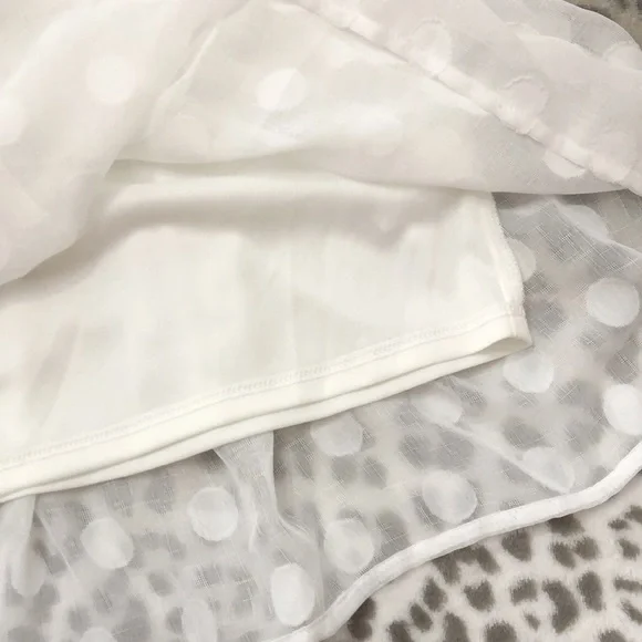 Gilli White / Off White Polka Dot Summer Dress Size Small - Picture 8 of 16